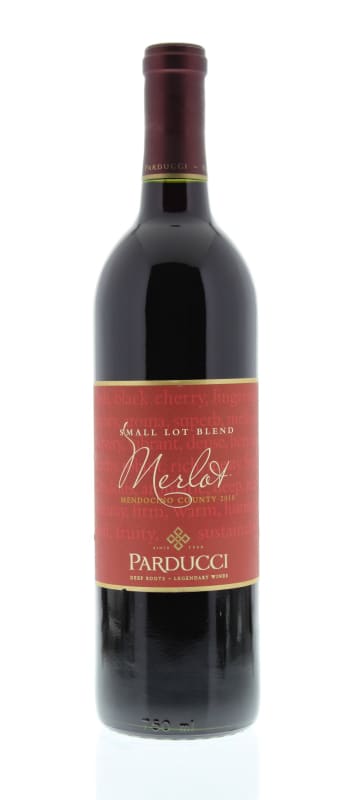 Parducci Small Lot Blend Merlot 2010 Front Bottle Shot