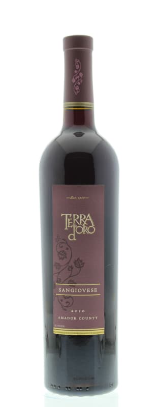 Terra d'Oro Sangiovese 2010 Front Bottle Shot