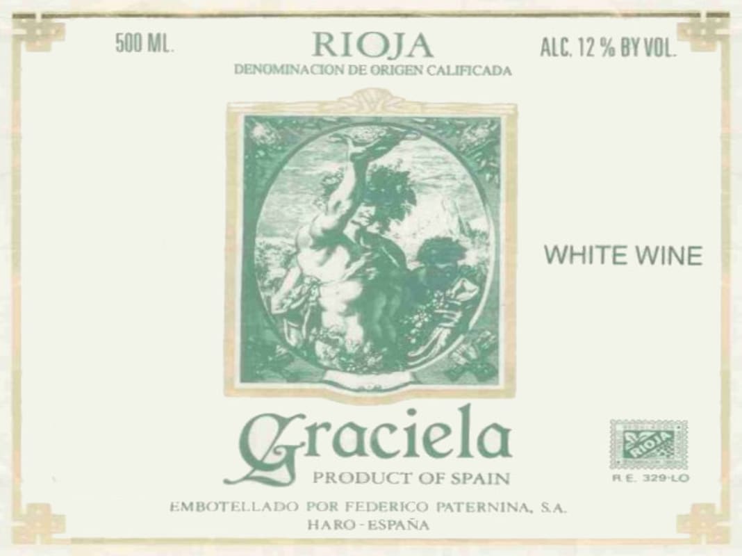 Paternina Graciela Crianza Blanco 2012 Front Label