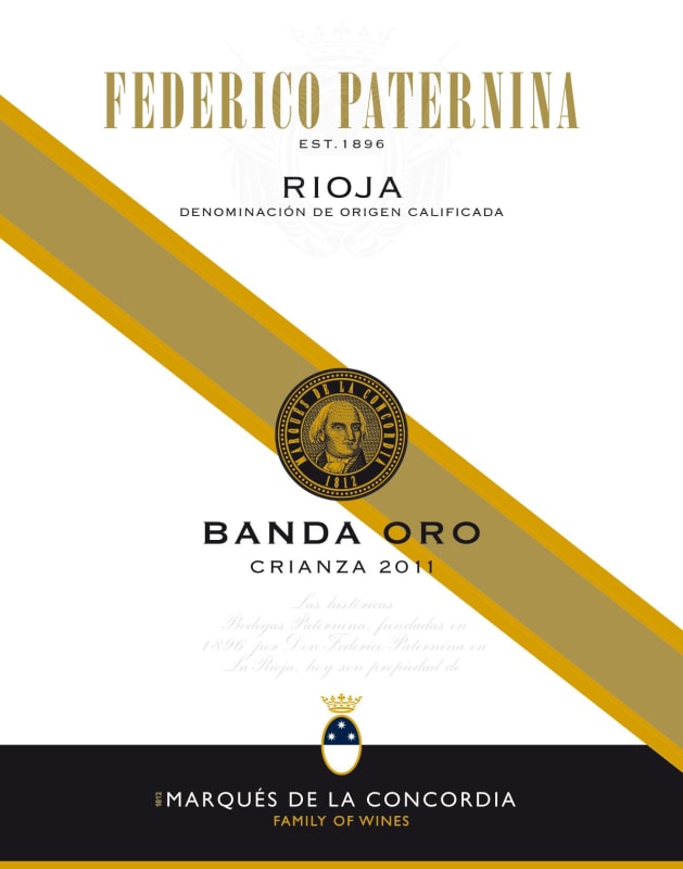 Paternina Banda Oro Crianza 2011 Front Label