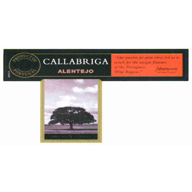 Sogrape Callabriga Alentejo 2010 Front Label