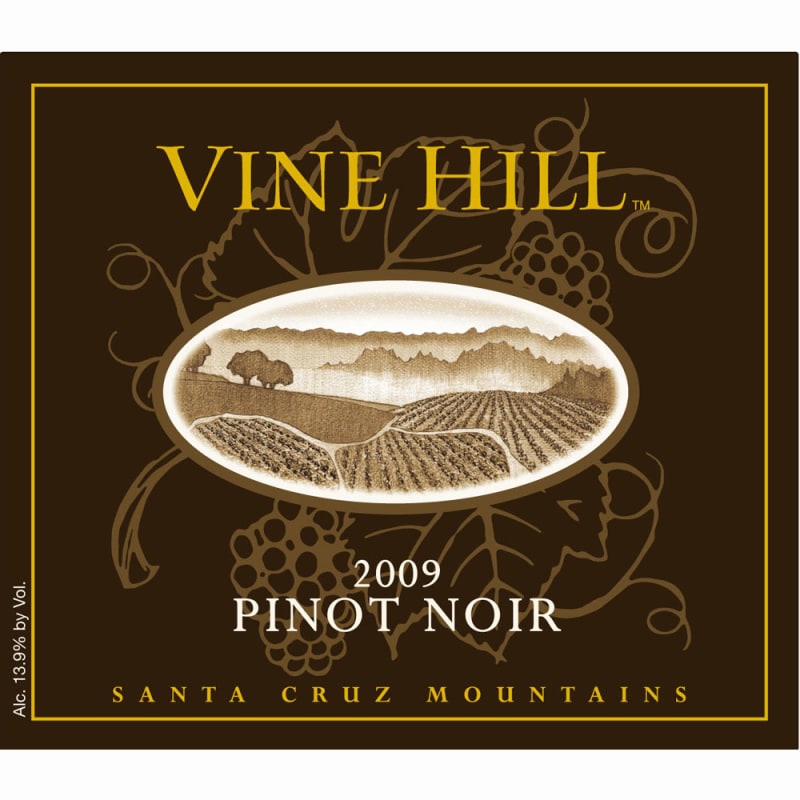 Vine Hill Santa Cruz Mountains Pinot Noir 2009 Front Label