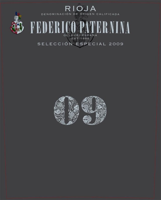 Paternina Seleccion Especial 2009 Front Label