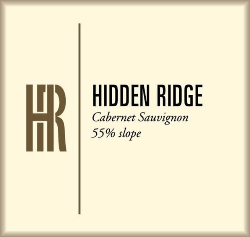 Hidden Ridge 55 Percent Slope Cabernet Sauvignon 2012 Front Label