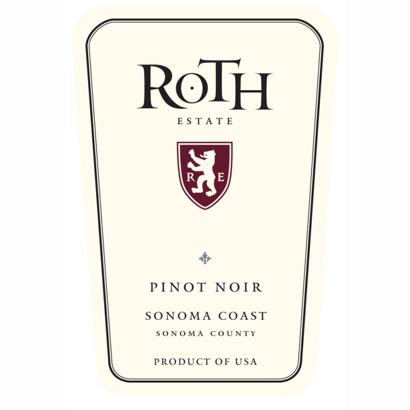 Roth Estate Sonoma Coast Pinot Noir 2010 Front Label