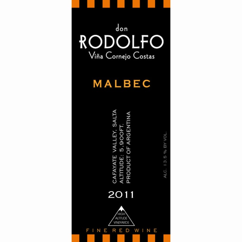 Don Rodolfo Malbec 2011 Front Label
