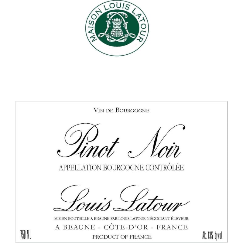 Louis Latour Pinot Noir 2009 Front Label