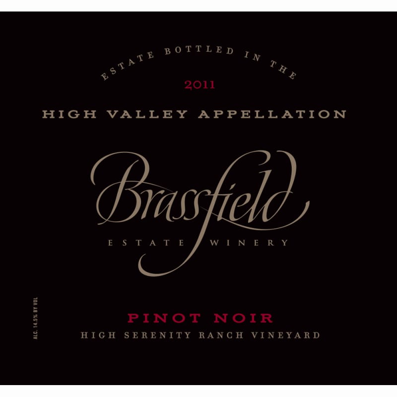 Brassfield Pinot Noir 2011 Front Label