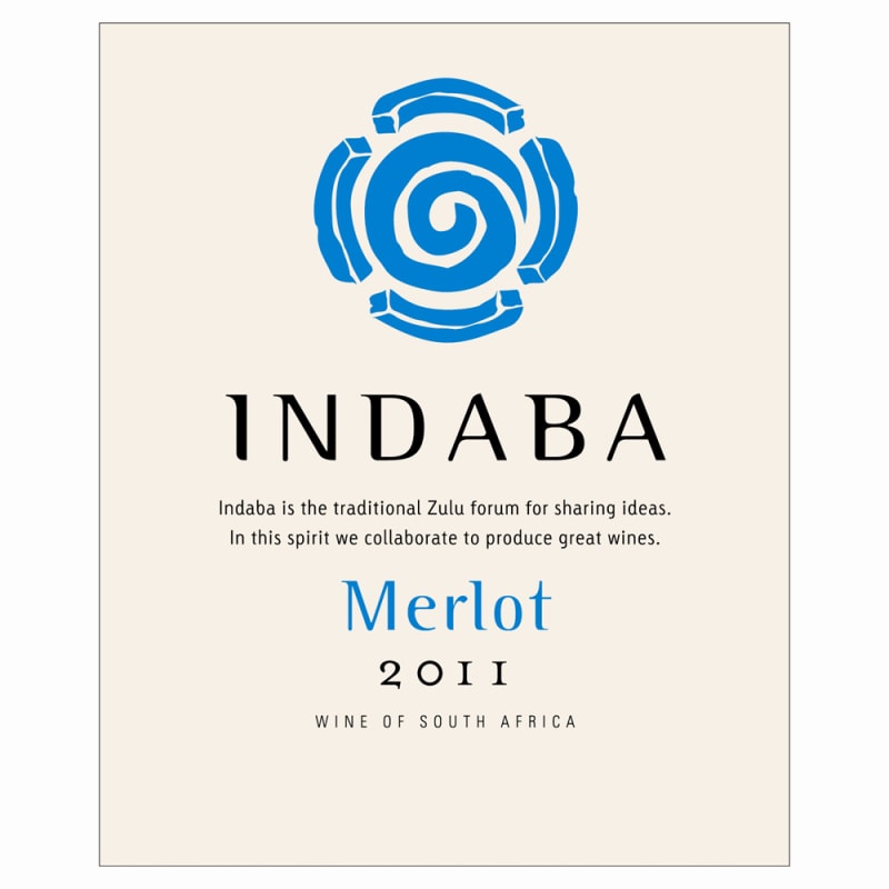 Indaba Merlot 2011 Front Label