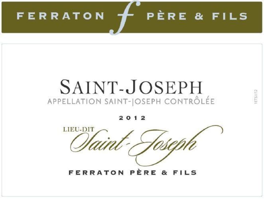 Ferraton Pere & Fils Saint-Joseph Lieu-dit Saint-Joseph 2012 Front Label