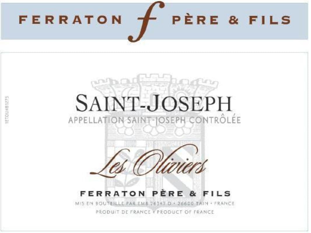 Ferraton Pere & Fils Saint-Joseph Les Oliviers 2015 Front Label