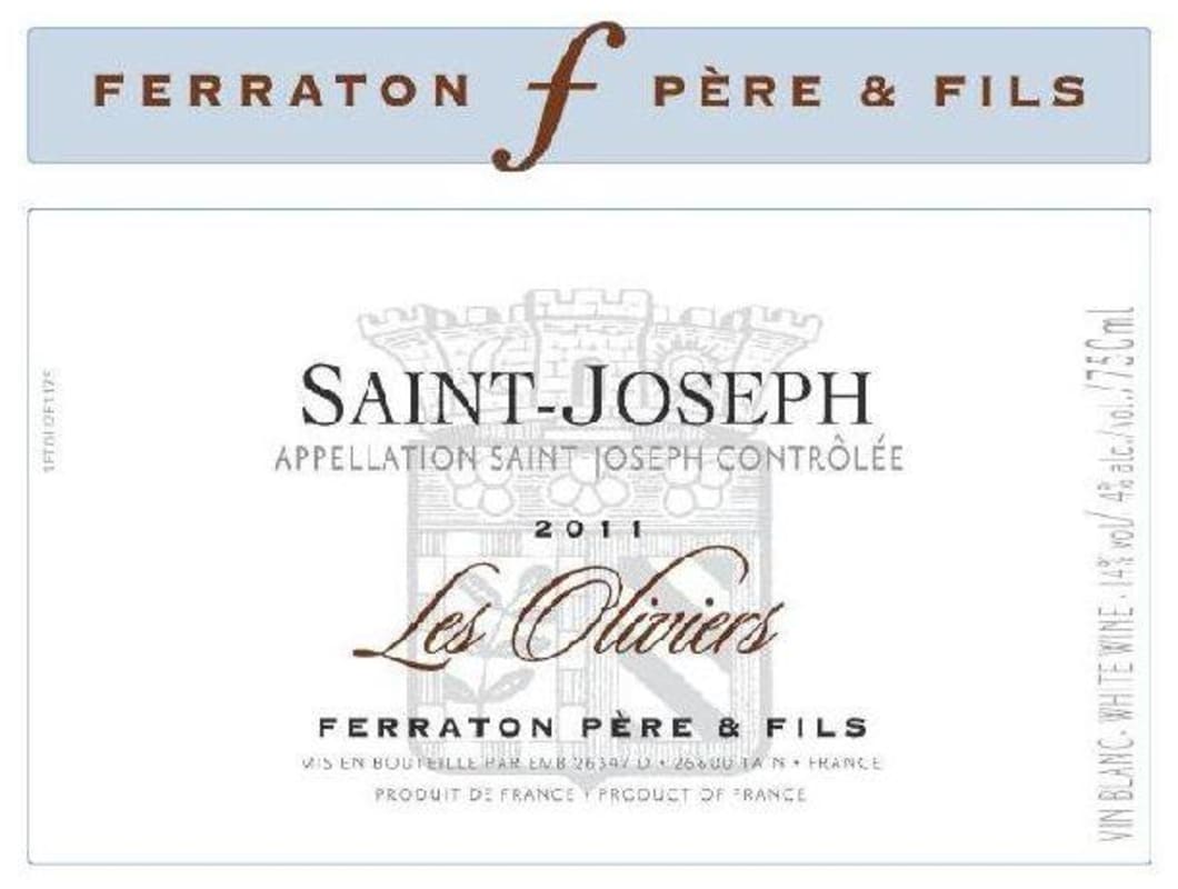 Ferraton Pere & Fils Saint-Joseph Les Oliviers 2011 Front Label