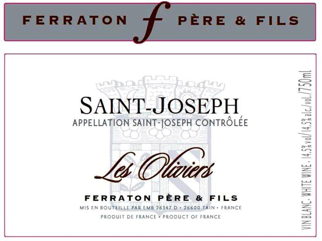 Ferraton Pere & Fils Saint-Joseph Les Oliviers 2010 Front Label
