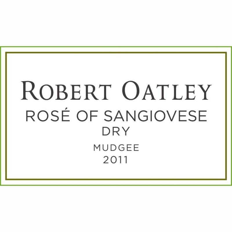 Robert Oatley Rose of Sangiovese 2011 Front Label