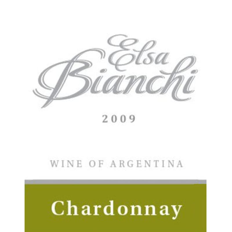 Elsa Bianchi Chardonnay 2009 Front Label
