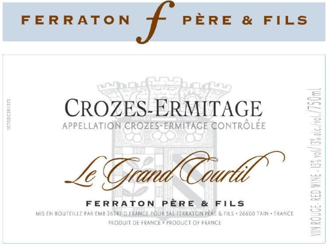 Ferraton Pere & Fils Crozes-Ermitage Le Grand Courtil 2014 Front Label
