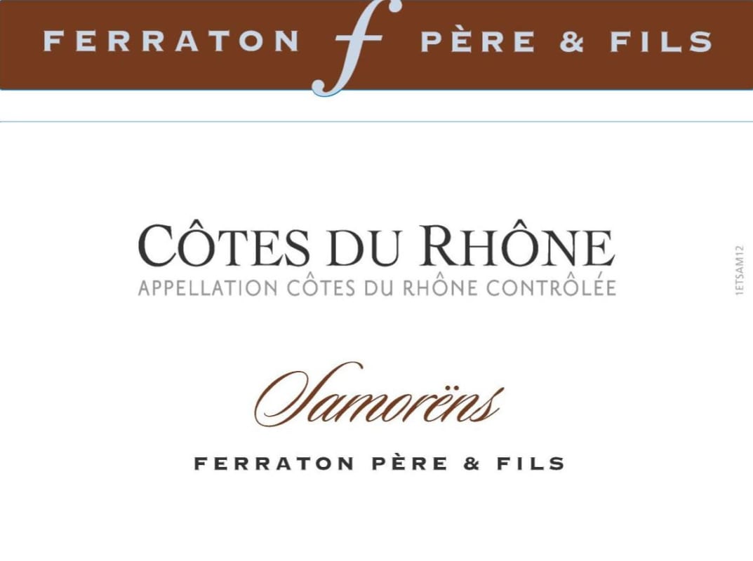 Ferraton Pere & Fils Cotes du Rhone Samorens Blanc 2013 Front Label