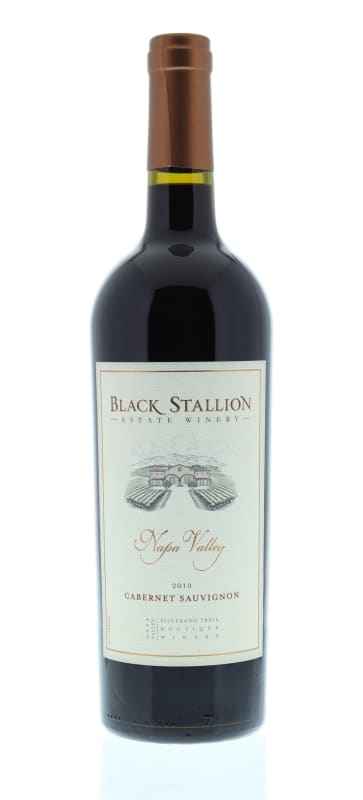 Black Stallion Winery Cabernet Sauvignon 2010 Front Bottle Shot