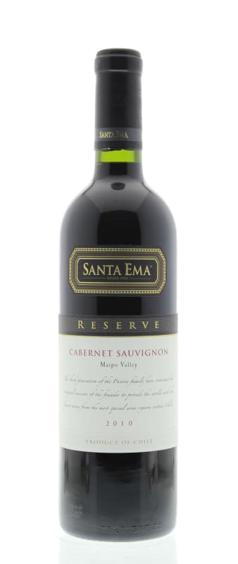 Santa Ema Reserva Cabernet Sauvignon 2010 Front Bottle Shot