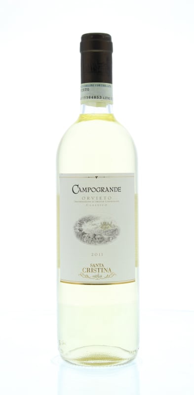 Santa Cristina by Antinori Campogrande Orvieto Classico 2011 Front Bottle Shot