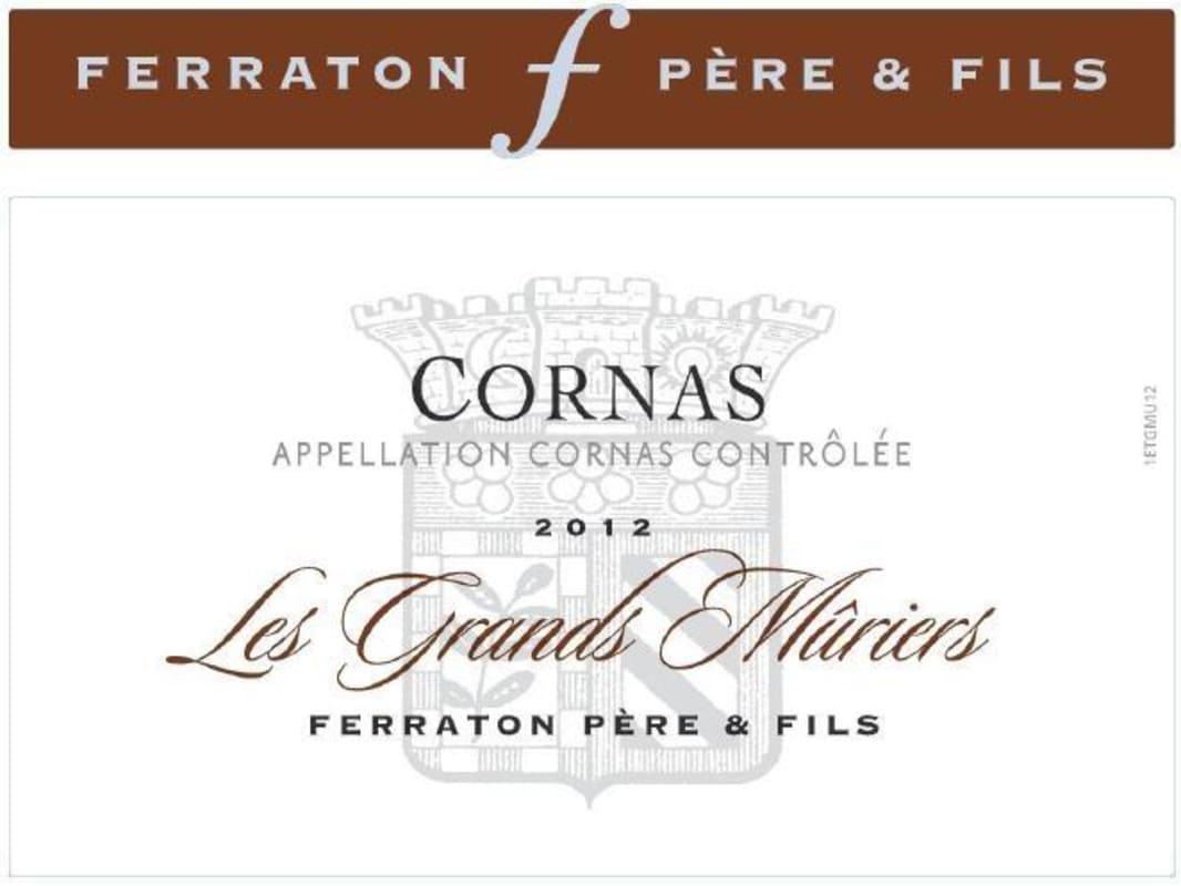 Ferraton Pere & Fils Cornas Les Grands Muriers Rouge 2012 Front Label