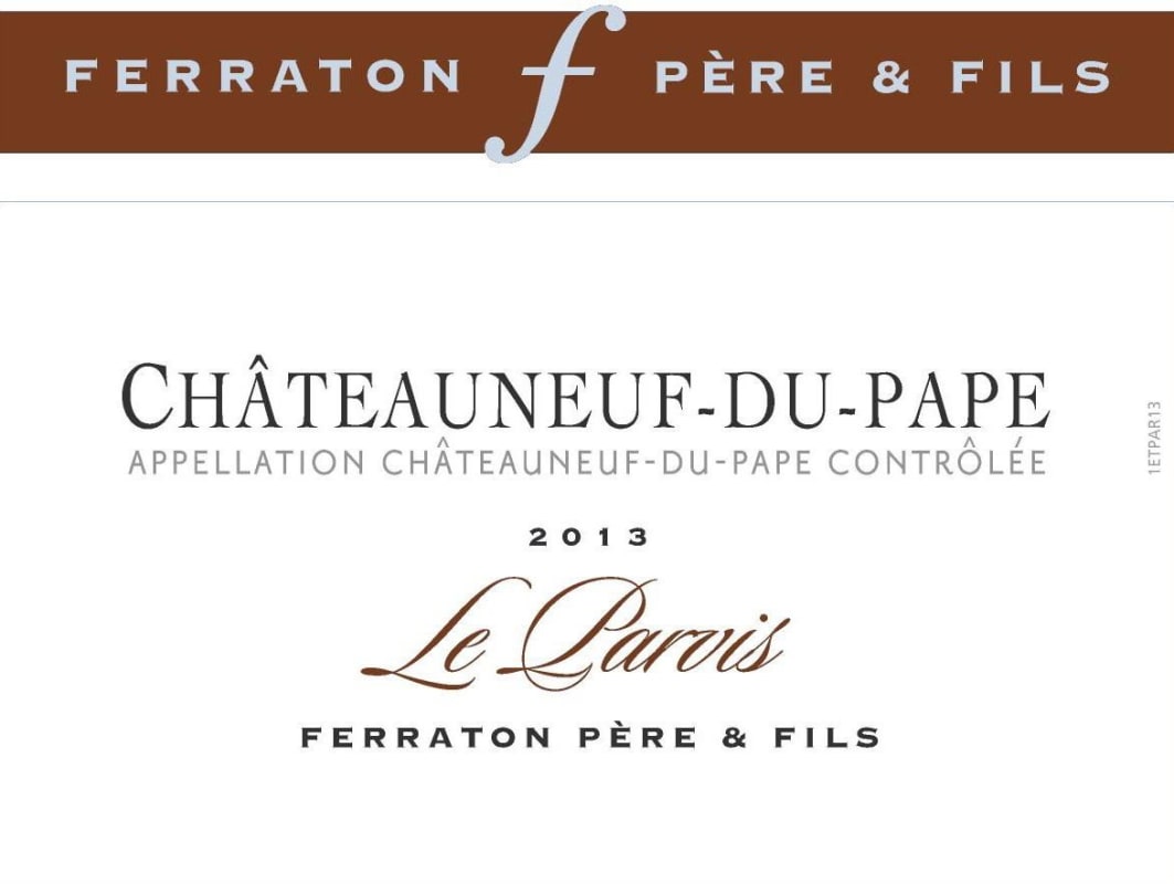 Ferraton Pere & Fils Chateauneuf-du-Pape Le Parvis 2013 Front Label