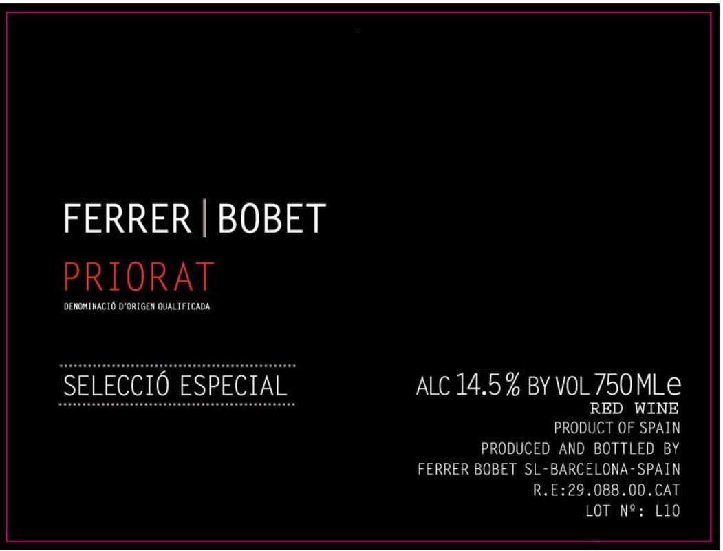 Ferrer Bobet 2007 Front Label