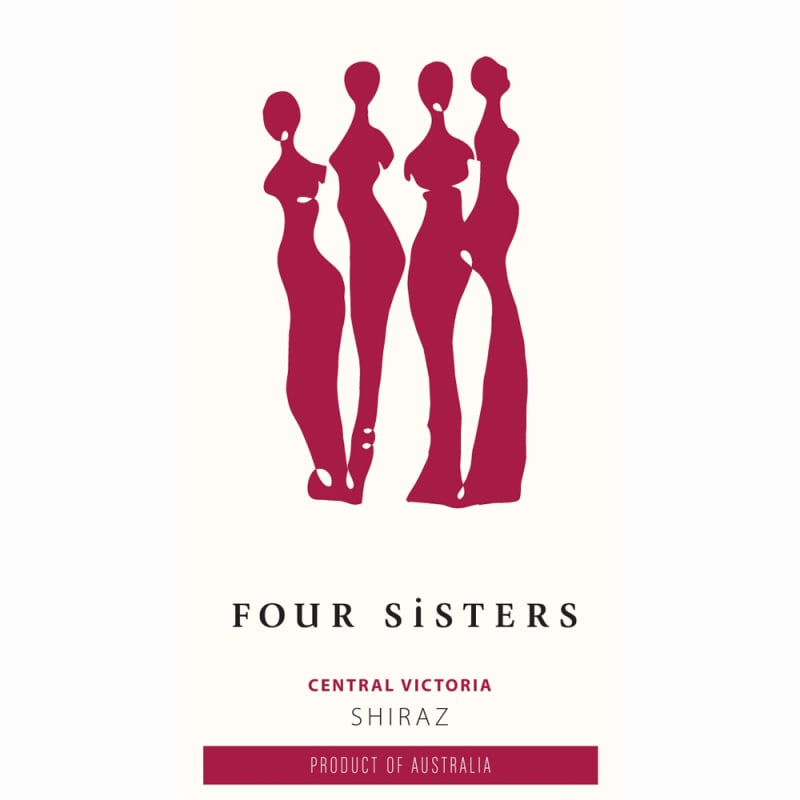 Four Sisters Shiraz 2010 Front Label
