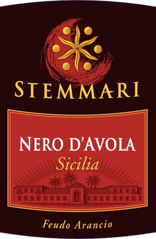 Arancio Stemmari Nero d'Avola 2011 Front Label