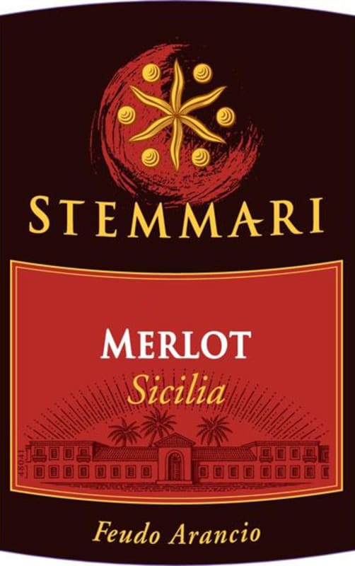 Arancio Stemmari Merlot 2011 Front Label