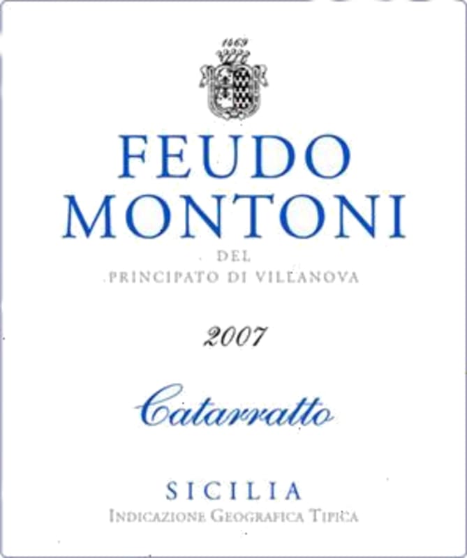 Feudo Montoni Catarratto 2007 Front Label