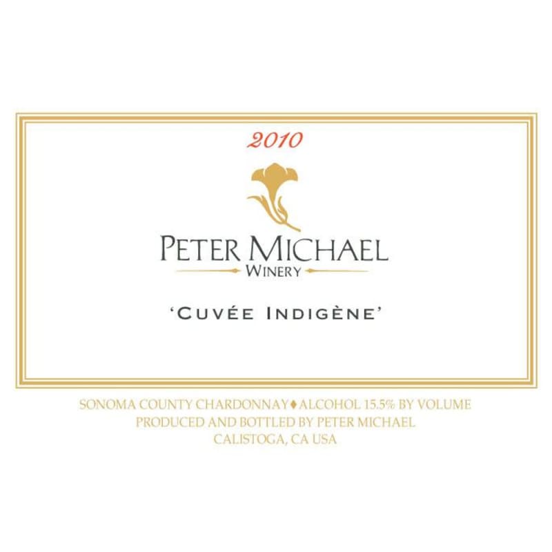 Peter Michael Cuvee Indigene Chardonnay 2010 Front Label