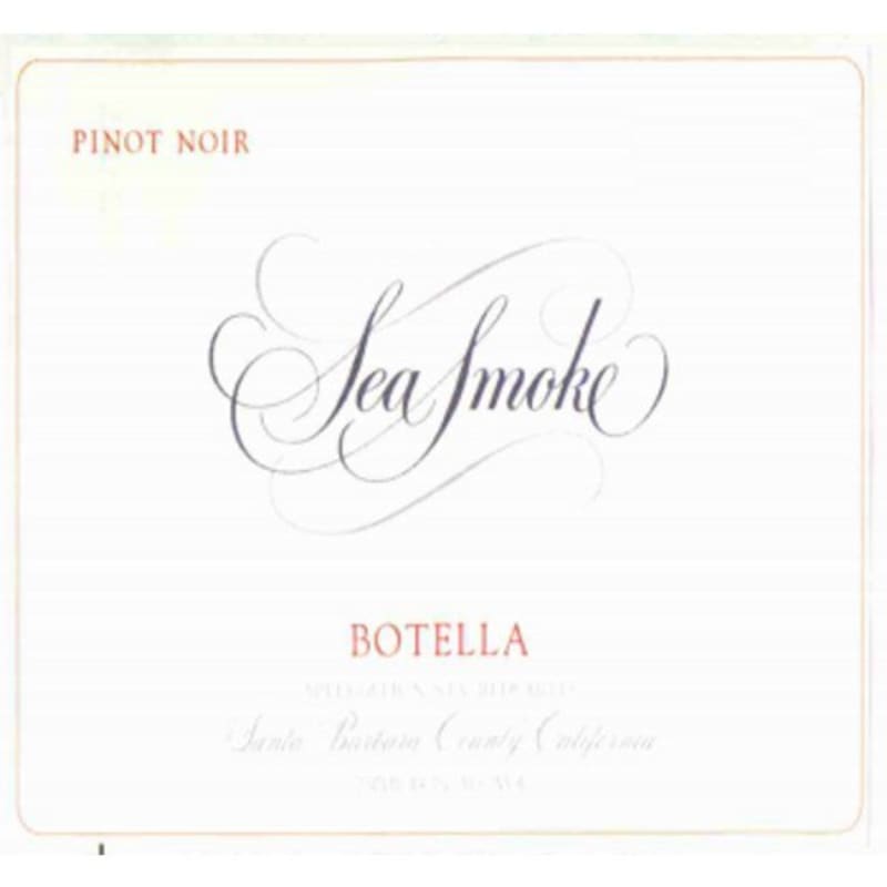 Sea Smoke Cellars Botella Pinot Noir 2008 Front Label