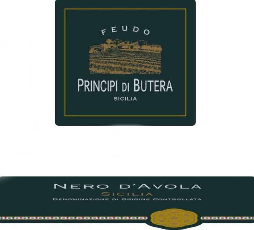 Feudo Principi di Butera Sicilia Nero d'Avola 2013 Front Label
