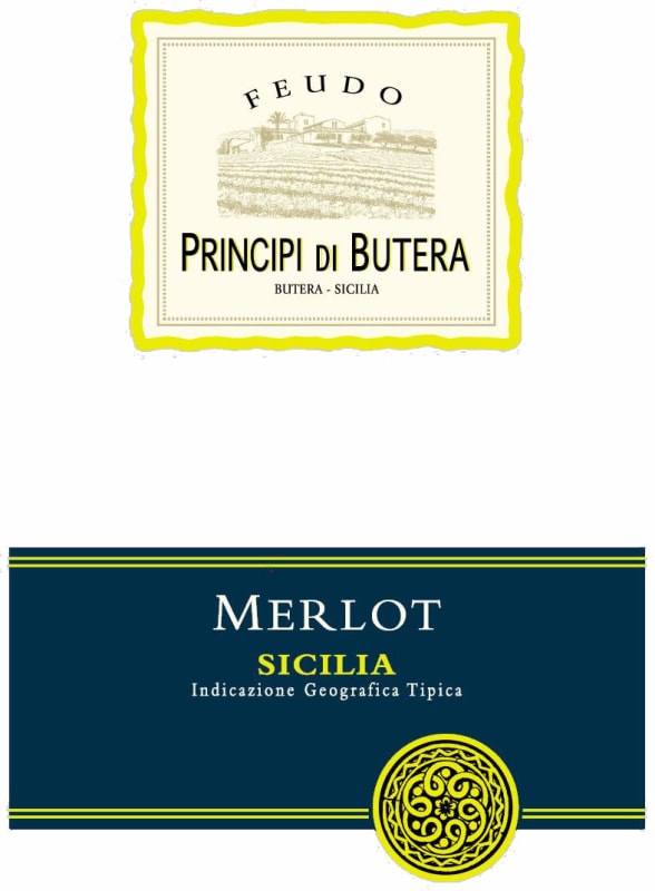 Feudo Principi di Butera Principi di Butera Merlot 2013 Front Label