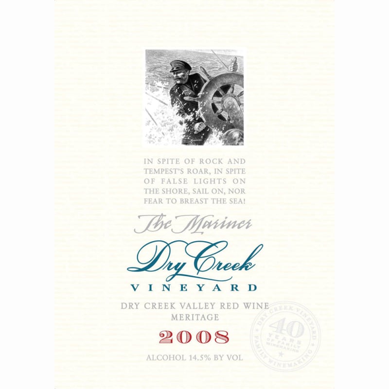 Dry Creek Vineyard The Mariner 2008 Front Label