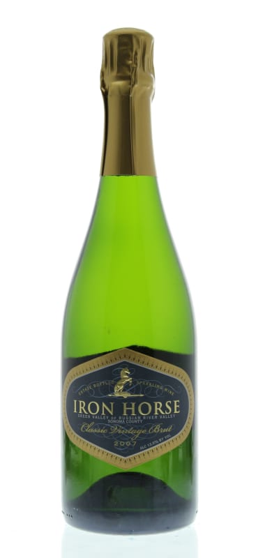 Iron Horse Classic Vintage Brut 2007 Front Bottle Shot