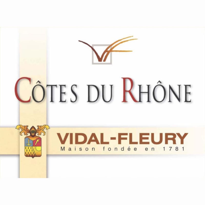 Vidal-Fleury Cotes du Rhone 2010 Front Label