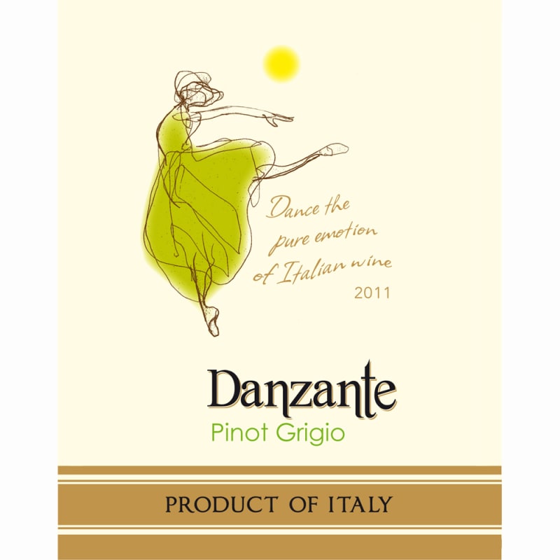 Danzante Pinot Grigio 2011 Front Label