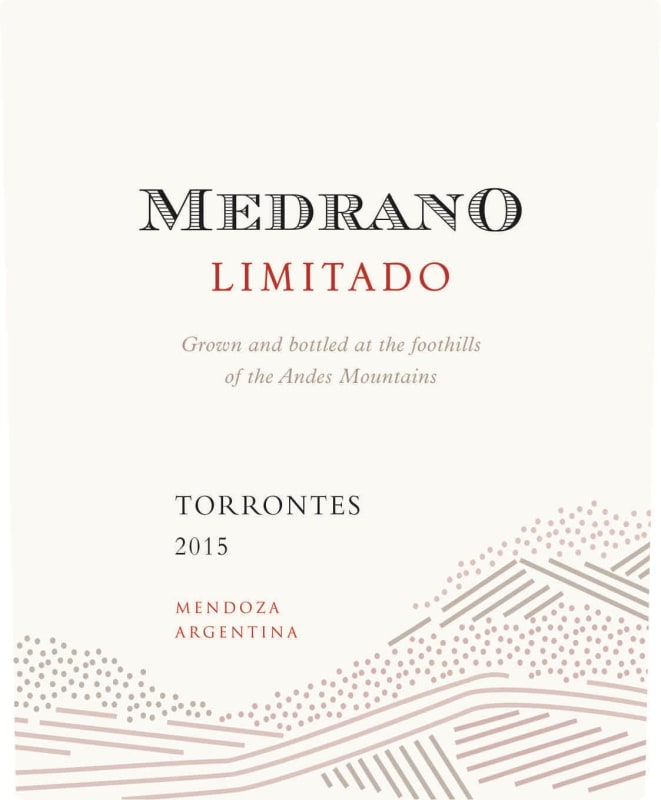 Filus Medrano Limitado Torrontes 2015 Front Label
