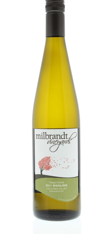Milbrandt Traditions Riesling 2011 Front Bottle Shot