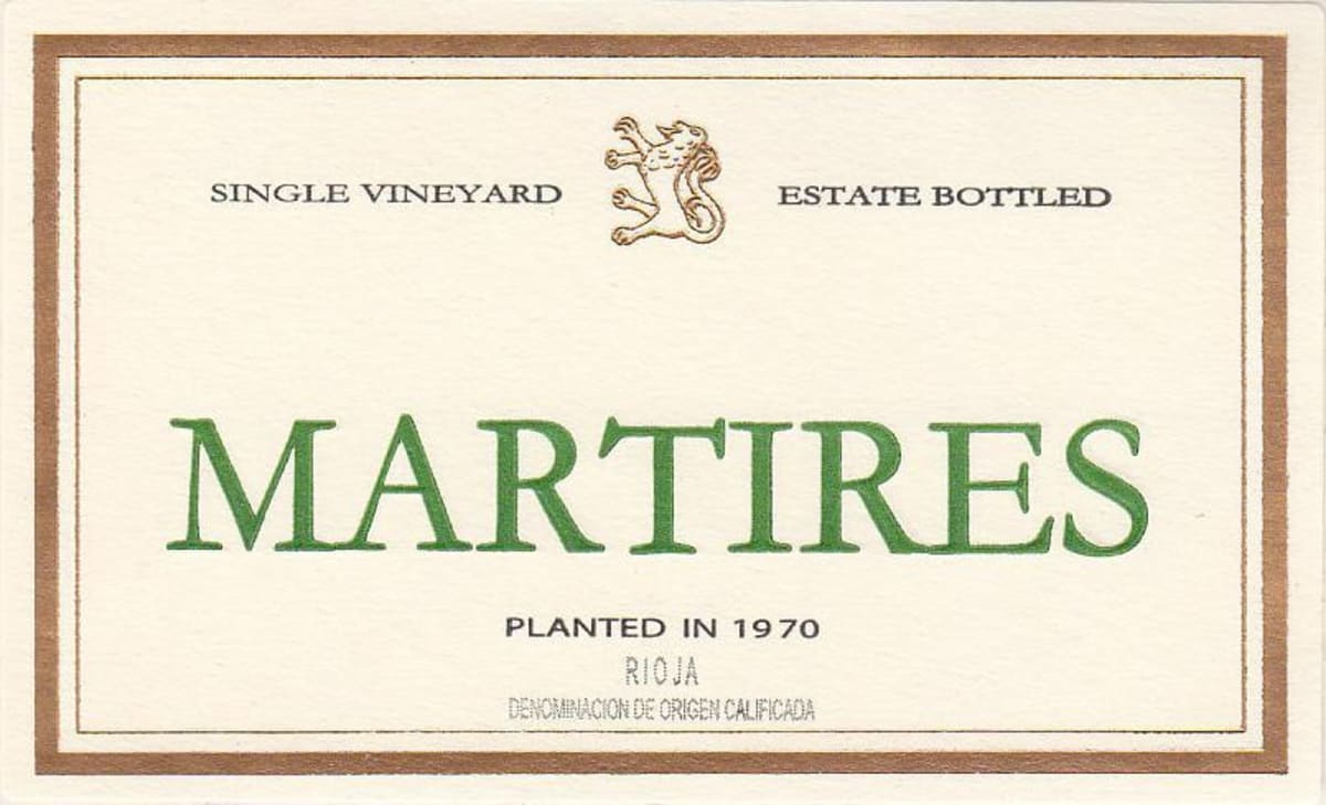 Finca Allende Martires 2012 Front Label