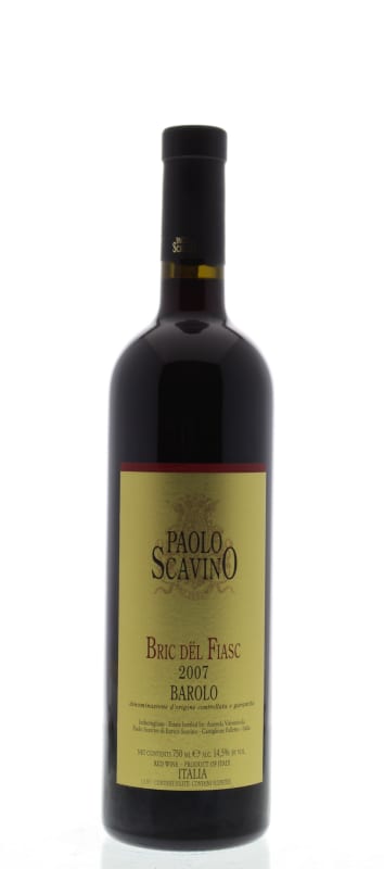 Paolo Scavino Barolo Bric del Fiasc 2007 Front Bottle Shot