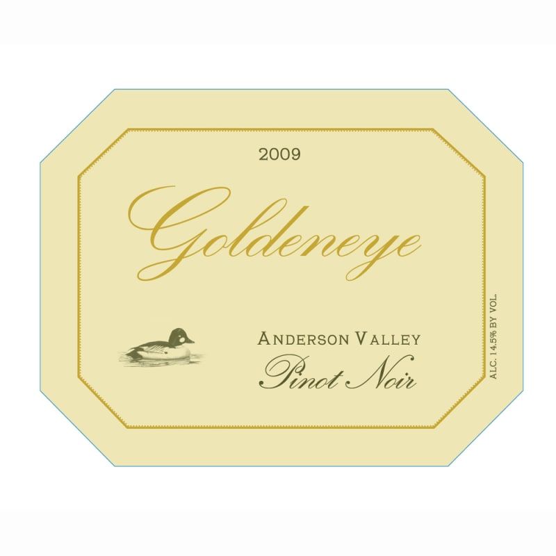 Goldeneye Anderson Valley Pinot Noir (375ML half-bottle) 2009 Front Label