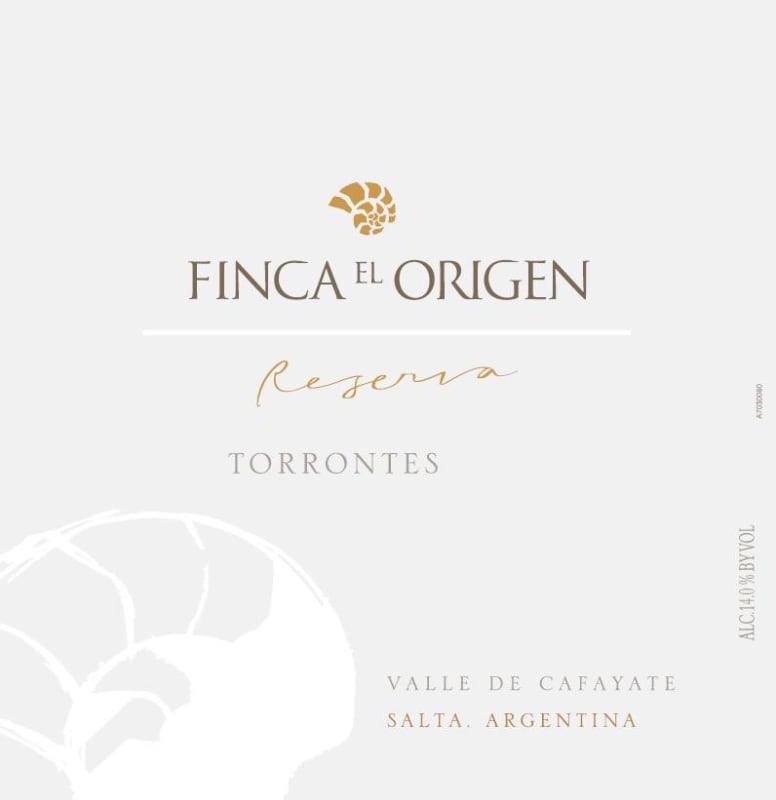 Finca El Origen Reserva Torrontes 2011 Front Label
