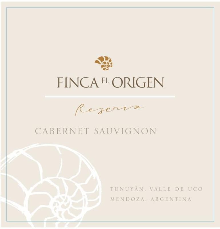 Finca El Origen Reserva Cabernet Sauvignon 2015 Front Label