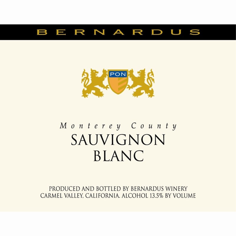 Bernardus Monterey County Sauvignon Blanc 2011 Front Label