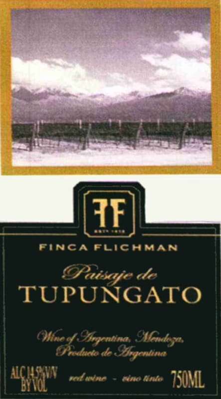 Finca Flichman Paisaje de Tupungato Red Blend 2010 Front Label