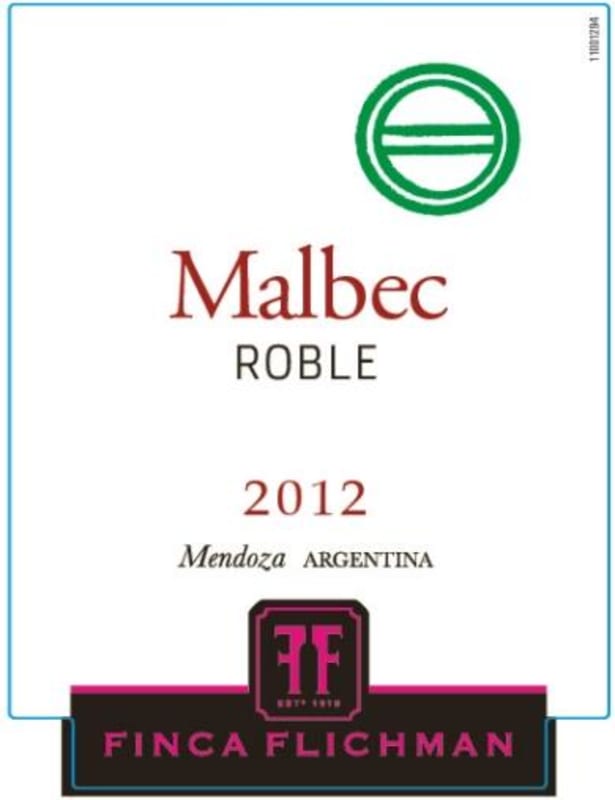 Finca Flichman Roble Malbec 2012 Front Label