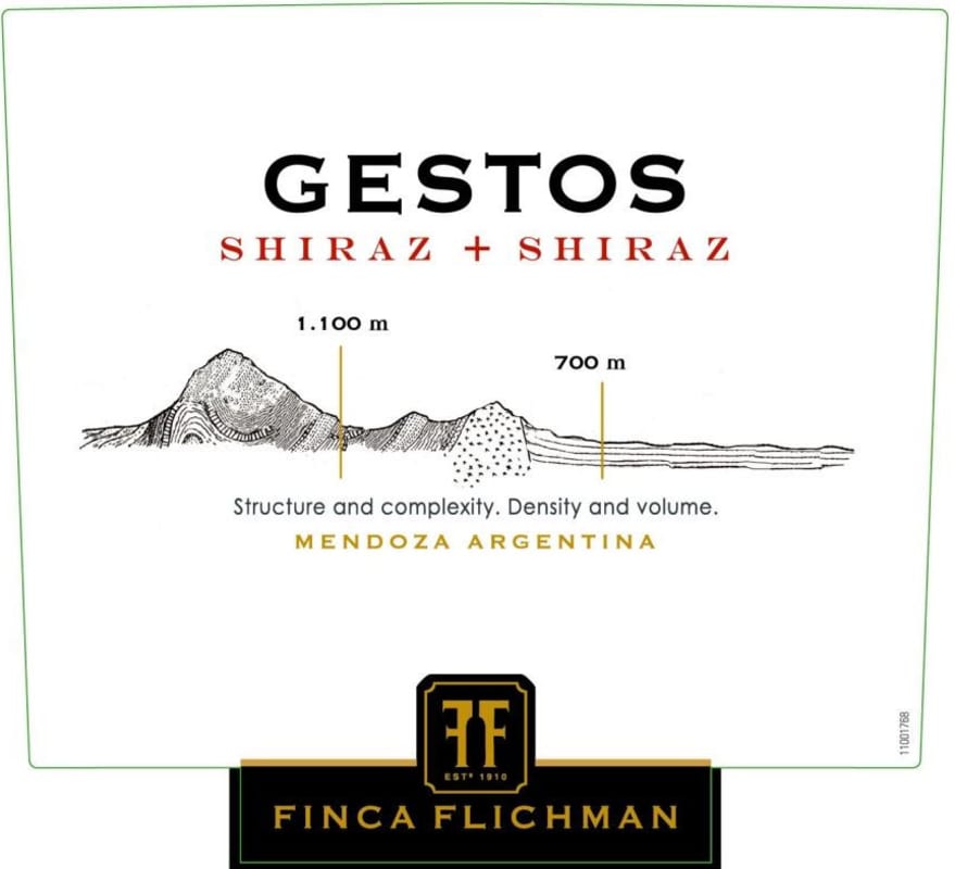 Finca Flichman Gestos Shiraz 2013 Front Label